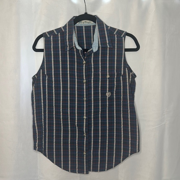 TWENTY BY WRANGLER SLEEVELESS BUTTON DOWN (SIZE S) - Picture 1 of 6